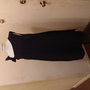 Knee length black dress